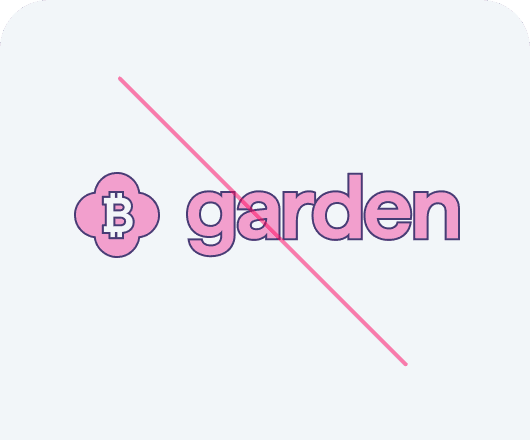 Using non-brand colors or changing opacity.