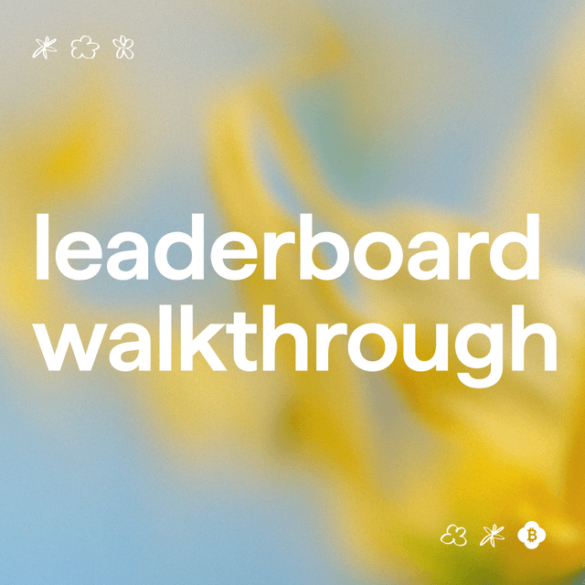 Leaderboard Walkthrough